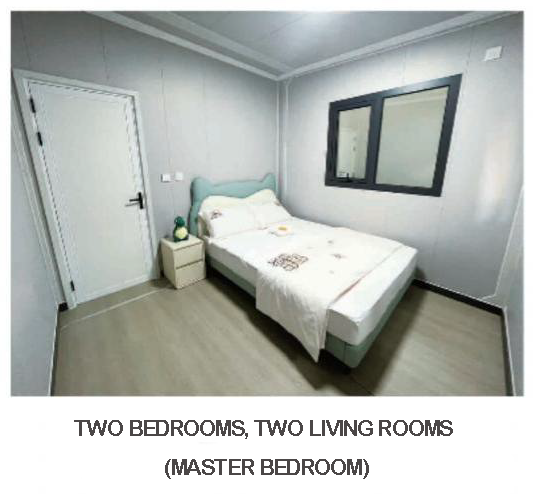 20ft One bedroom, 1 kitchen, 1 living room and 1 bathroom